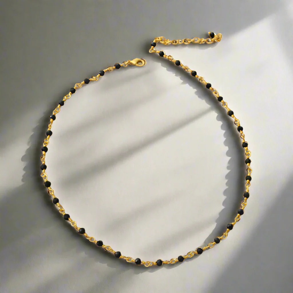 Elegant Beaded Chain Necklace