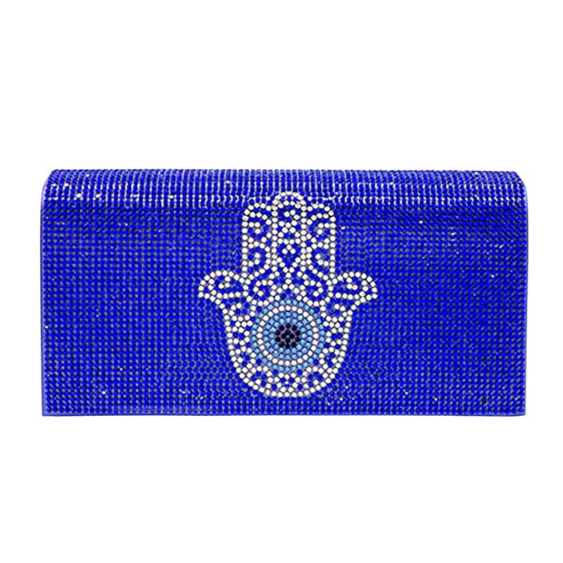 Elegant Red Crystal Clutch